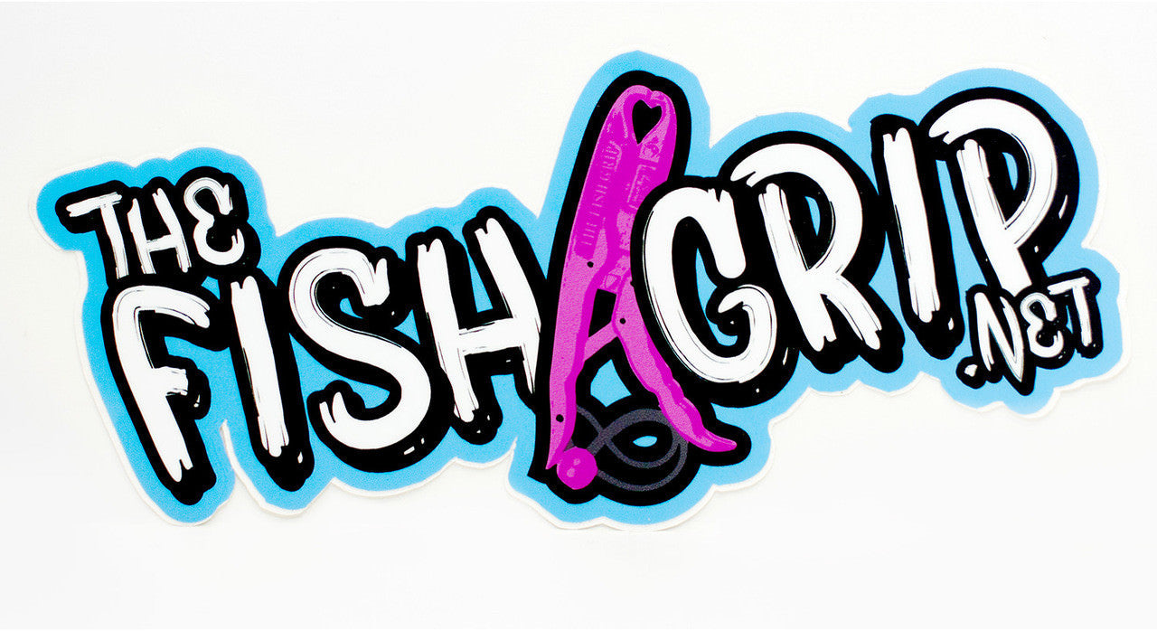Fish Grip Sticker Purple